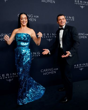 NEW YORK, NEW YORK - SEPTEMBER 09: Katy Perry and Orlando Bloom attend the 2024 Kering for Women Dinner at The Pool on September 09, 2024 in New York City. (Photo by Taylor Hill/FilmMagic)