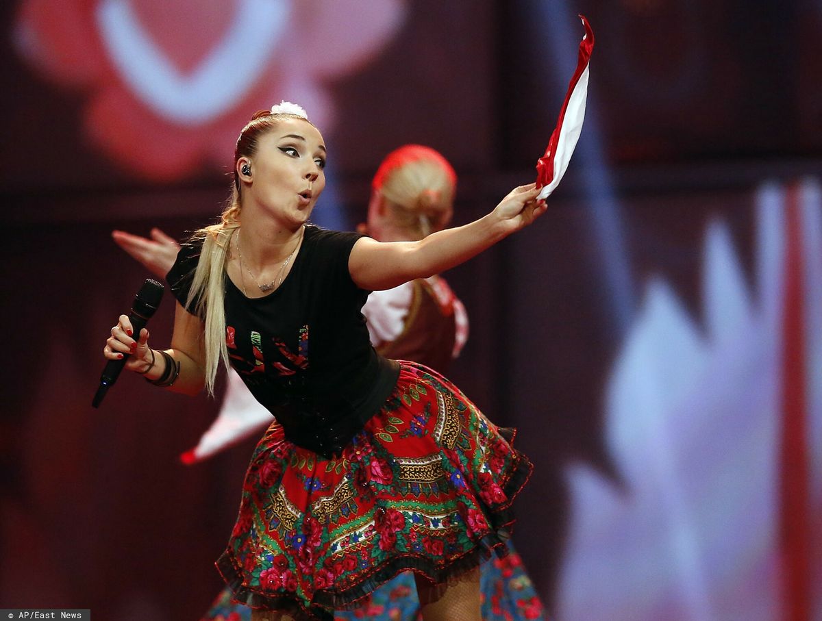 Cleo na konkursie Eurowizji w 2014 r.
