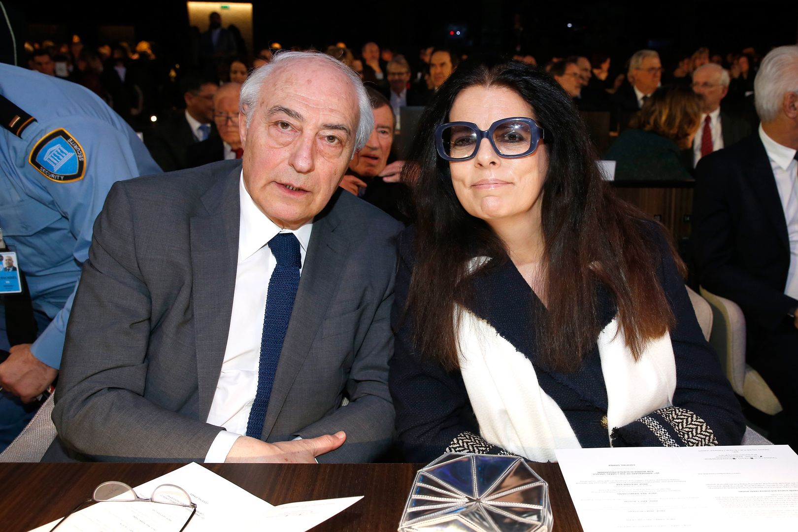 Francoise Bettencourt Meyers (z prawej) z mężem w 2018 r.