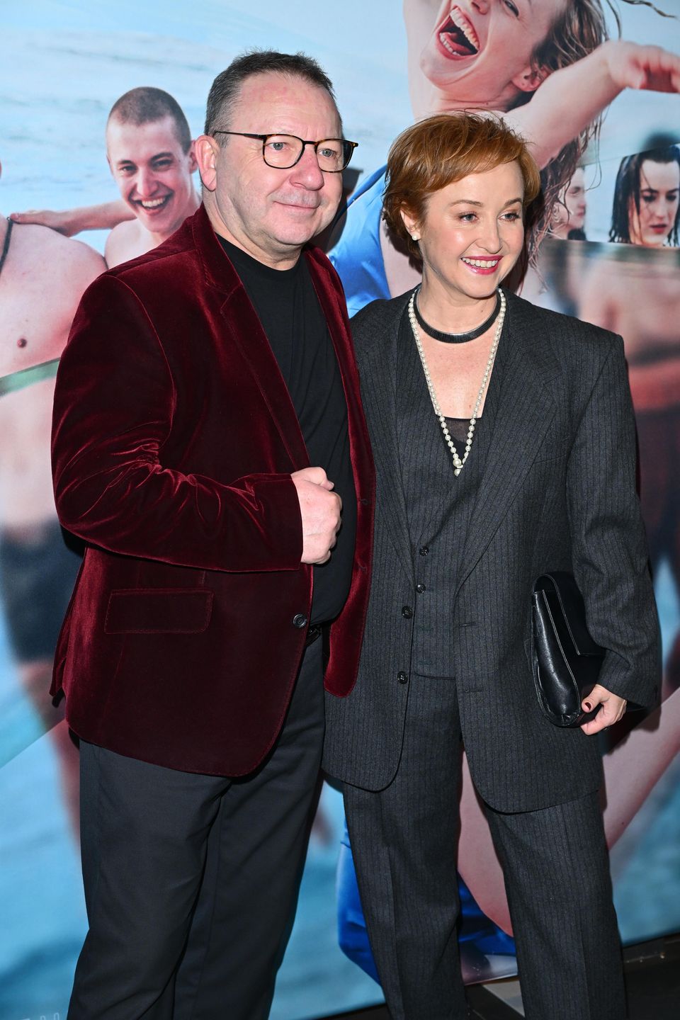 Zbigniew Zamachowski i Gabriela Muskała na premierze "Błaznów"