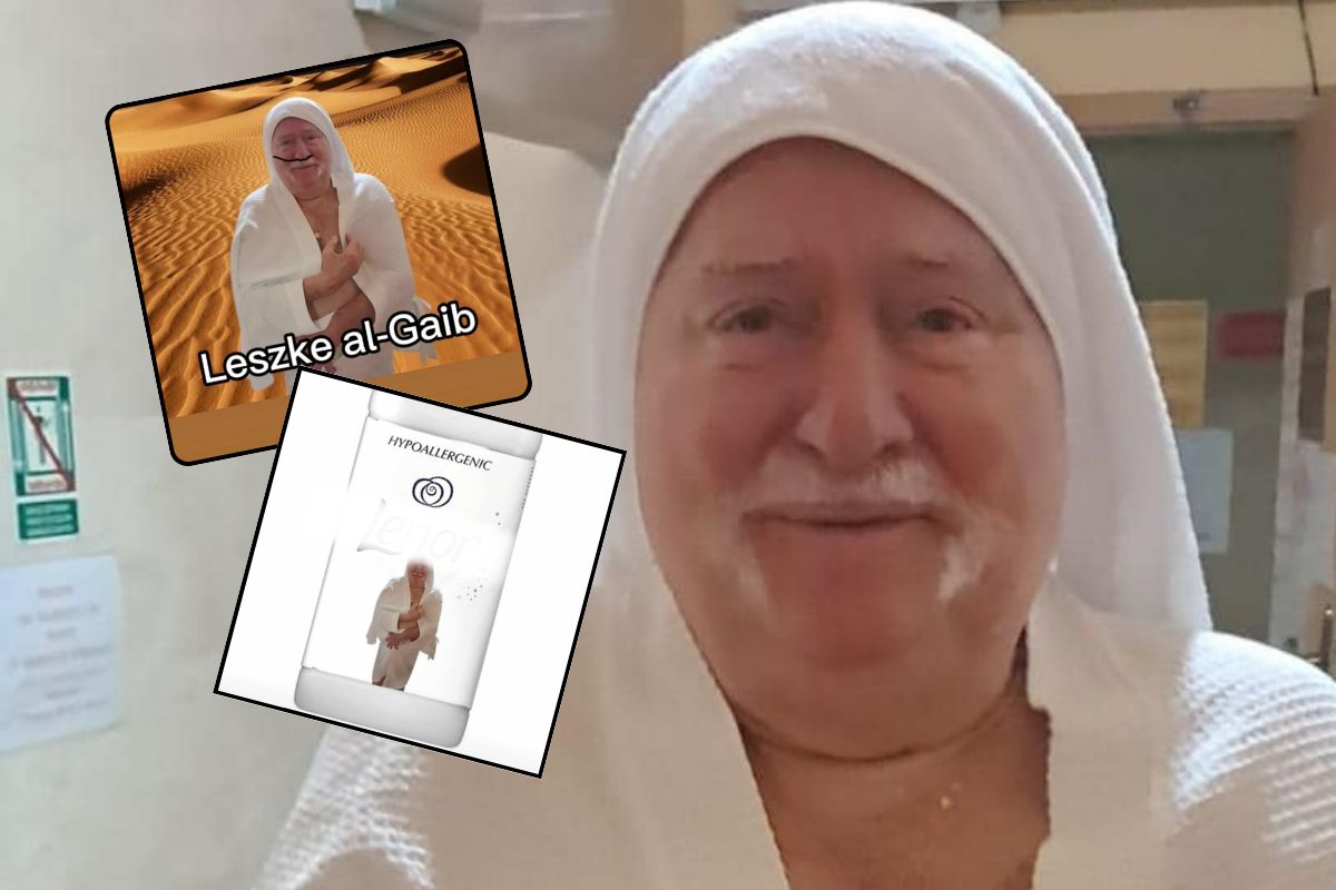 Lech Wałęsa w szlafroku. Internet zalała fala memów