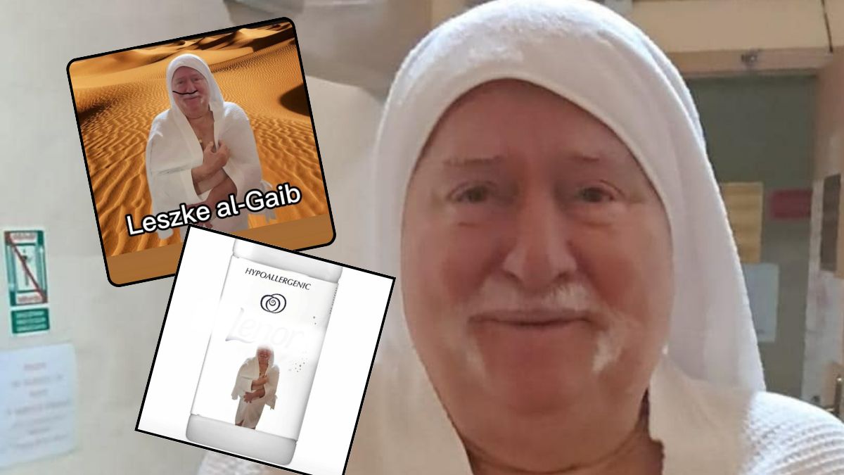 Lech Wałęsa w szlafroku. Internet zalała fala memów
