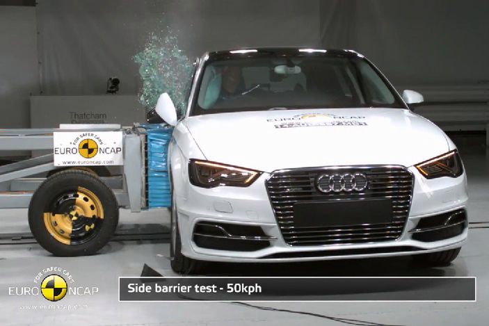 Audi A3 e-tron, Jeep Renegade i Kia Soul w dwóch odmianach rozbite w Euro NCAP