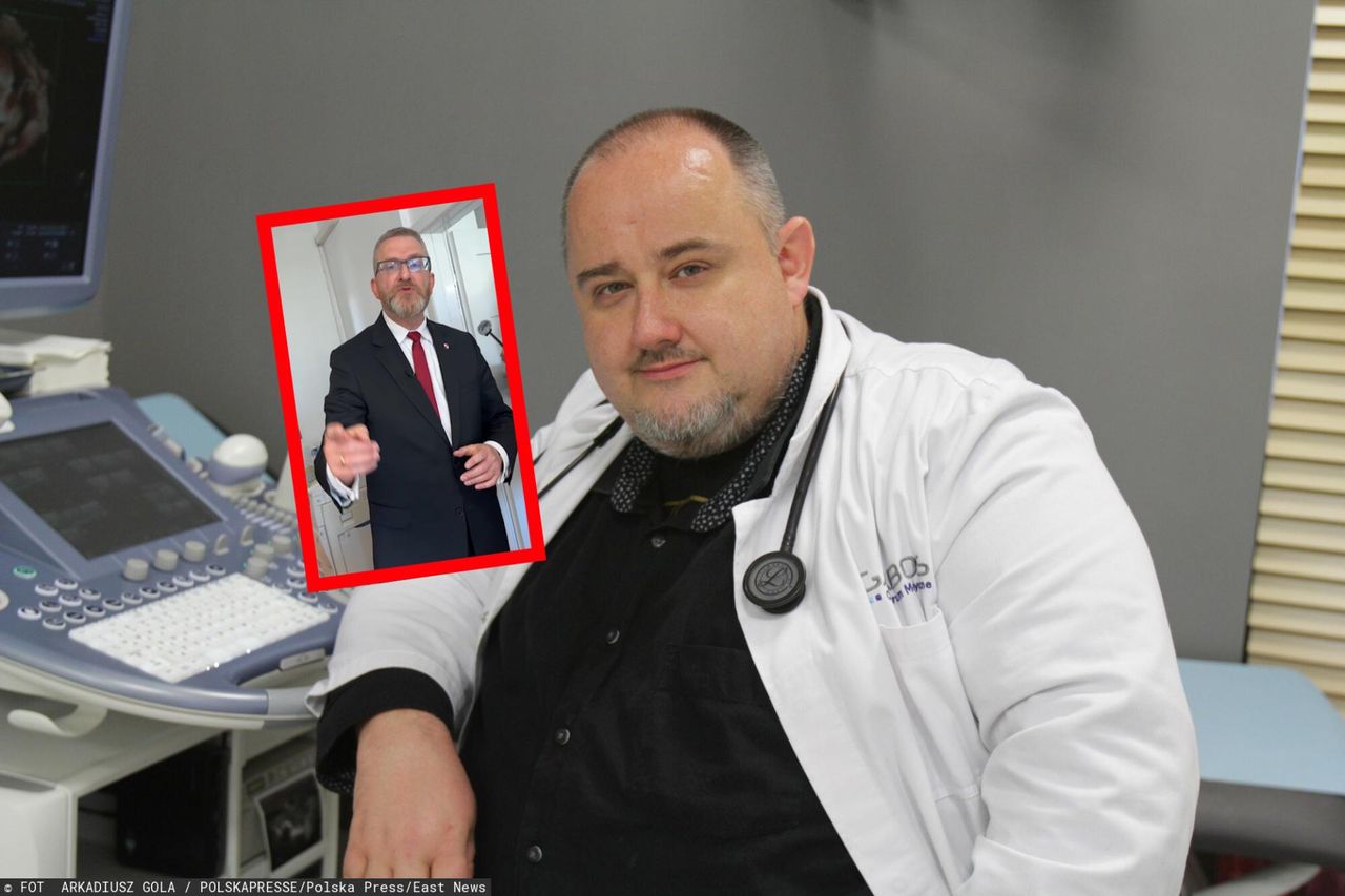 "Skandal bez precedensu". Lekarz o wtargnięciu Grzegorza Brauna do szpitala w Oleśnicy