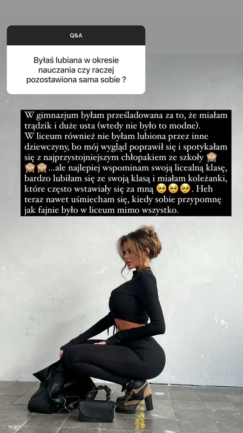 Justyna Gradek o czasach szkolnych
