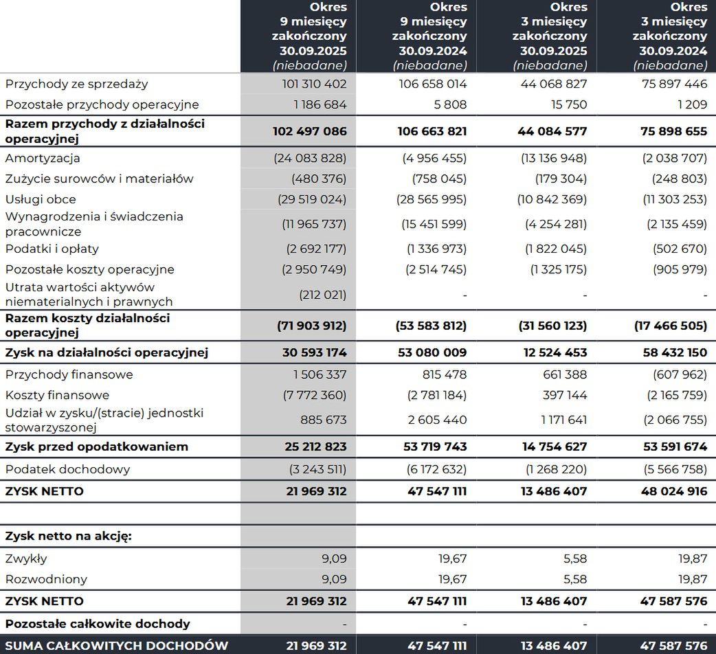 Wyniki finansowe 11 bit studios