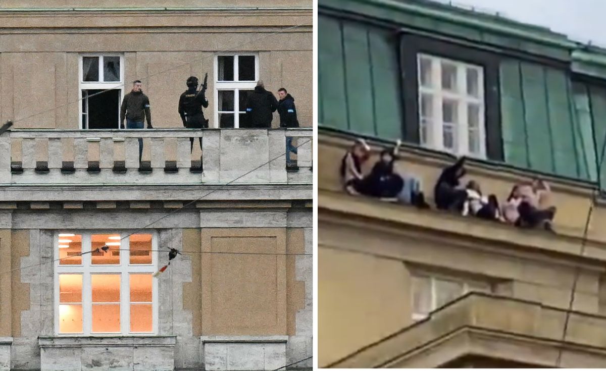 Potworna zbrodnia w Pradze. Ludzie ukrywali się na gzymsie
