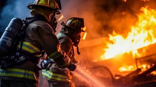 Kraków: Pożar w bloku w Nowej Hucie. Pies musiał być podłączony pod tlen. Ratunku wymagał też przerażony kot