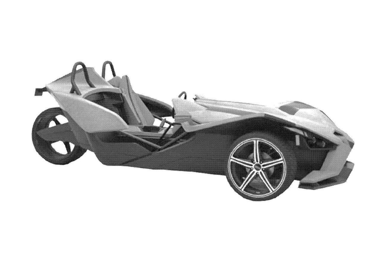 Polaris Slingshot – rysunki patentowe nowego trójkołowca