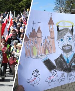 Protest w Gietrzwałdzie. Uczestnicy śpiewali pieśni religijne