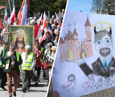 Protest w Gietrzwałdzie. Uczestnicy śpiewali pieśni religijne