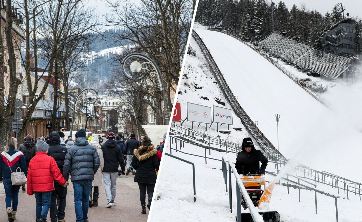 Pustki pod Tatrami przed konkursem skoków