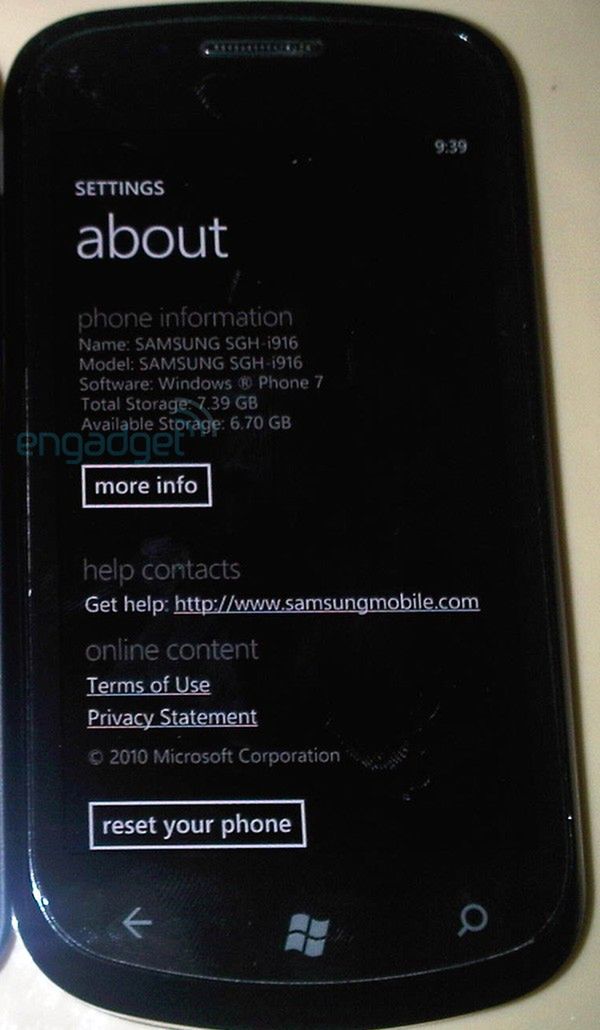Nowy Samsung z Windows Phone 7 na tle iPhone'a 4 2