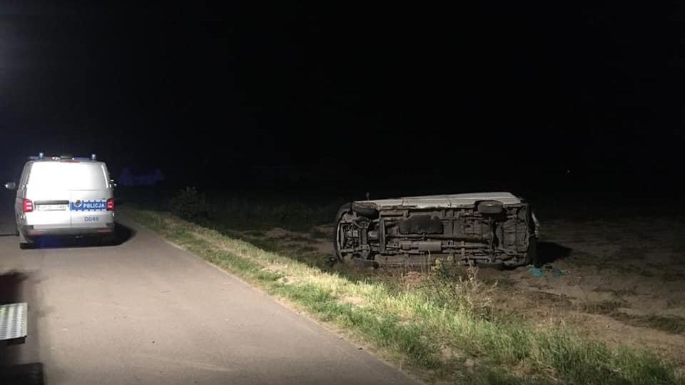 Dachowanie busa po strzale w oponę