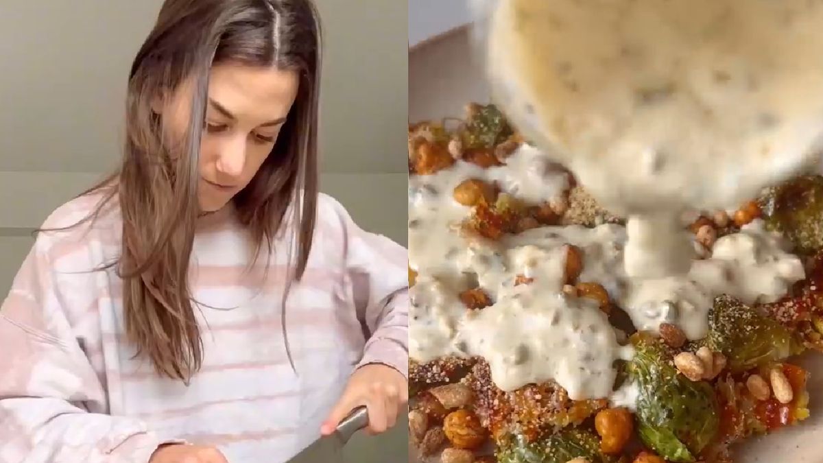 Wegetariańska wersja sałatki a'la Cezar