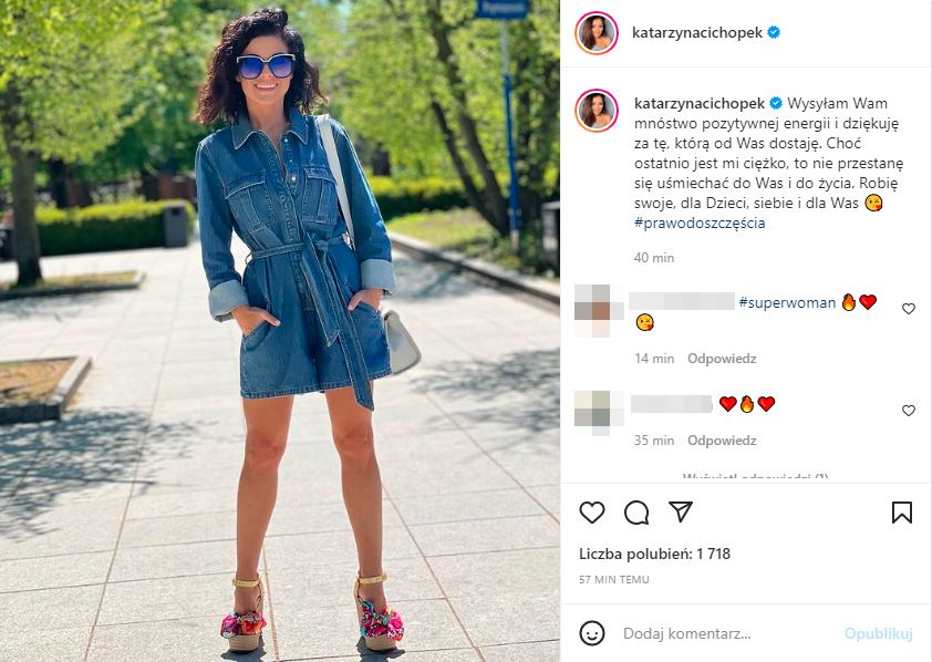 Post Katarzyny Cichopek na Instagramie 