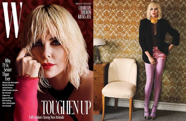 Rockowa Charlize Theron chwali się grzywką