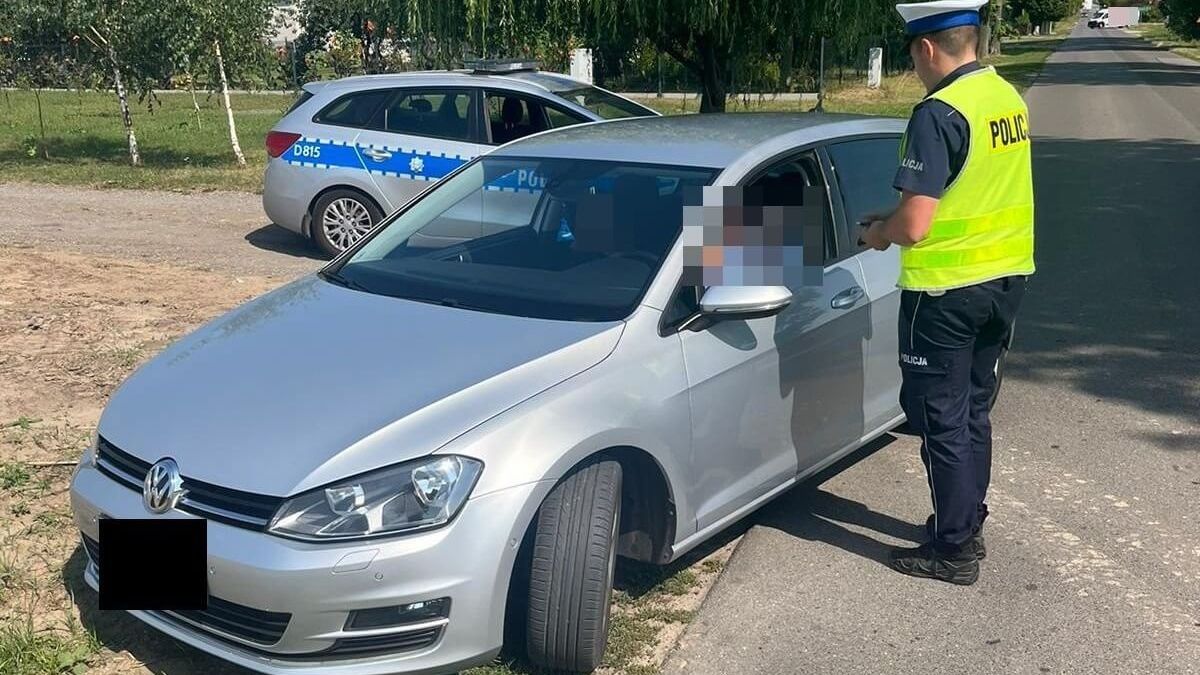 Kontrola drogowa policji