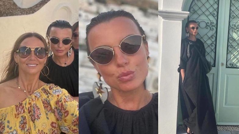 Katarzyna Sokołowska z Kingą Rusin w Grecji