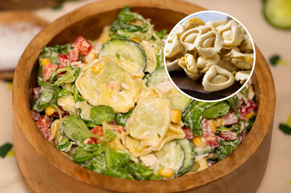 Do kolorowej sałatki dorzucam włoskie pierożki. Każdy dopytuje o dokładny przepis