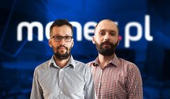 Mateusz Lubiński i Tomasz Hirkyj w redakcji Money.pl