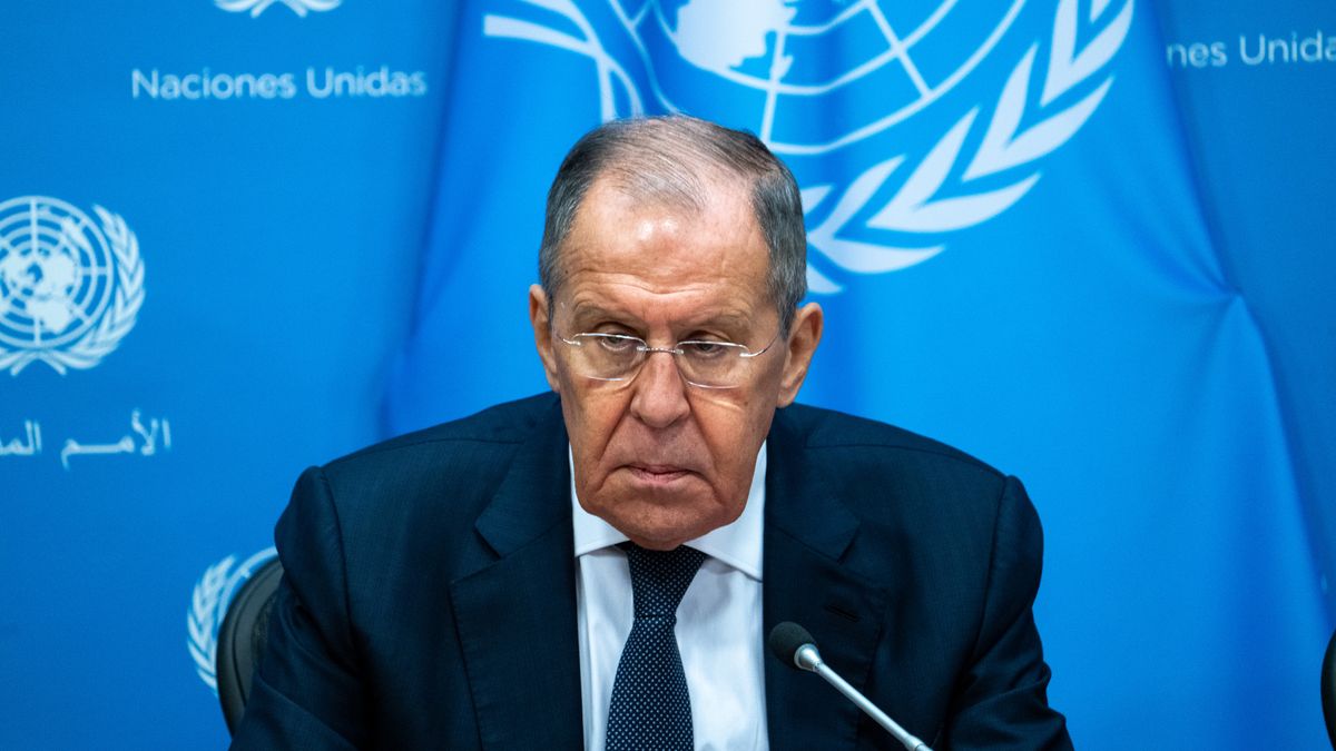 World Leaders Gather In New York For The United Nations General Assembly
NEW YORK, NEW YORK - SEPTEMBER 23: Russian Foreign Minister Sergey Lavrov holds a press conference during the United Nations General Assembly (UNGA) at the United Nations headquarters on September 23, 2023 in New York City. Heads of state and governments from at least 145 countries are gathered for the 78th UNGA session amid the ongoing war in Ukraine and natural disasters such as earthquakes, floods and fires around the globe. (Photo by David Dee Delgado/Getty Images)
David Dee Delgado