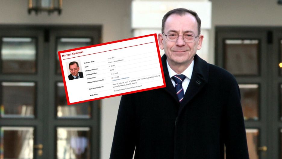 Mariusz Kamiński skreślony z listy posłów