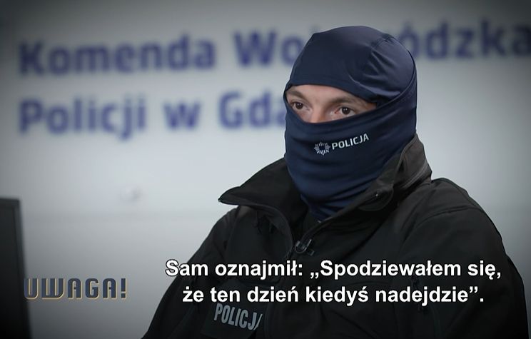 Materiał na temat zatrzymania Michała S.