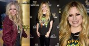 Wiecznie młoda Avril Lavigne wdzięczy się do fotografów na imprezie poprzedzającej galę Grammy