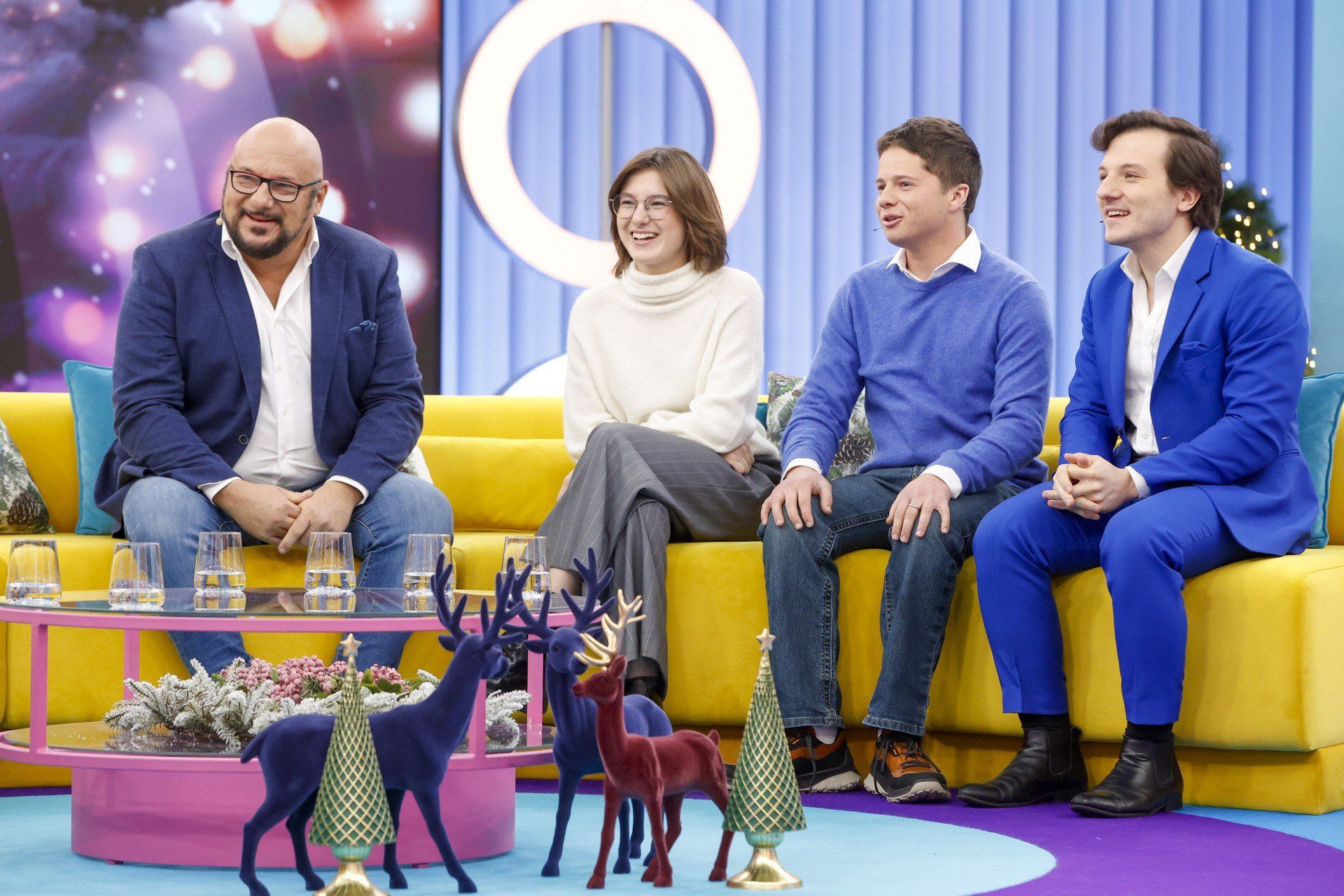 Piotr Gąsowski, Julia Gąsowska, Ezra Gaskin i Jakub Gąsowski w 2024 roku