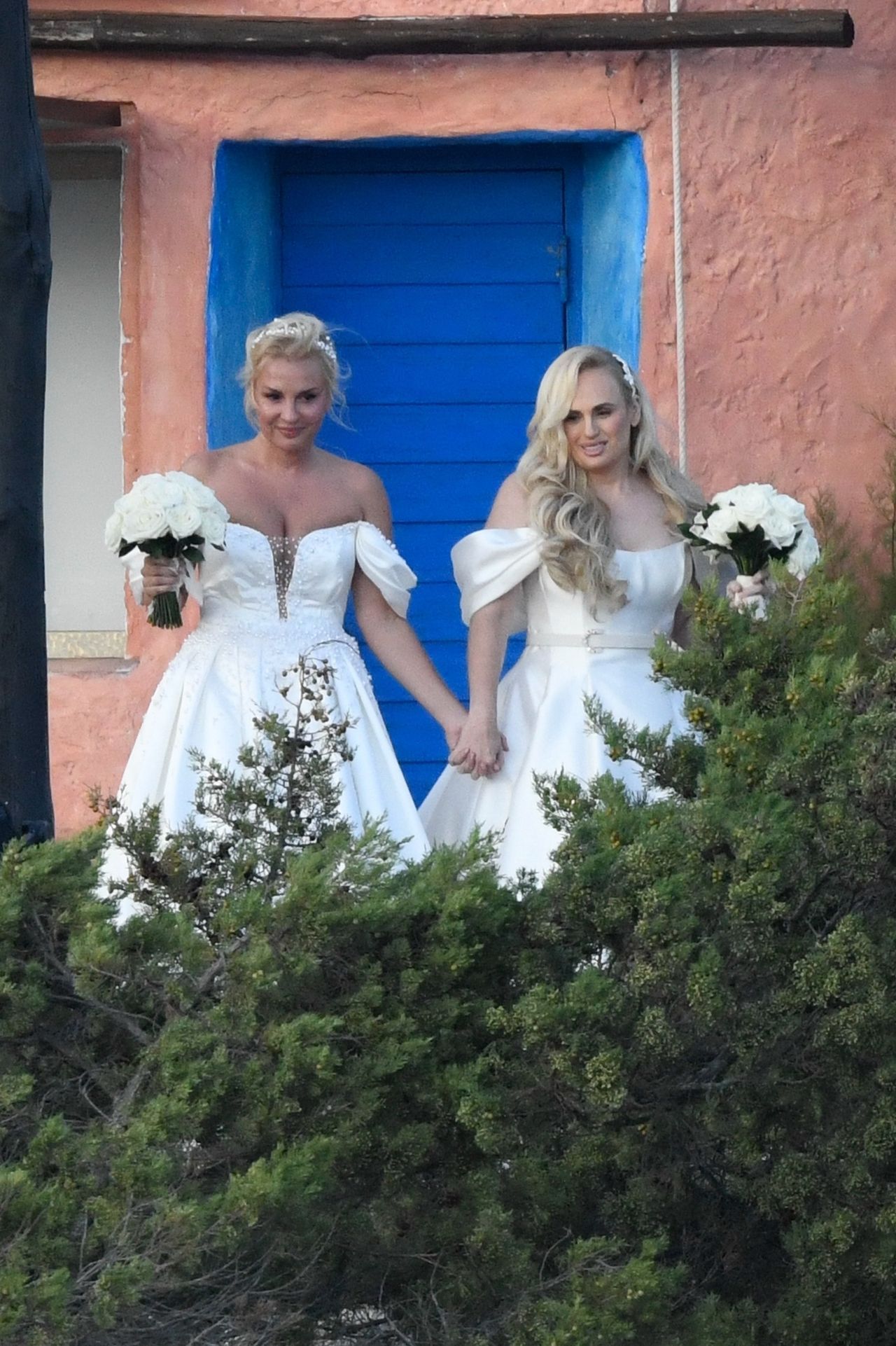 The brides delighted.