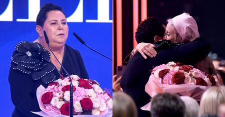 Zaskakujący gest Doroty Wellman na gali. Prezenterka zeszła ze sceny i oddała kwiaty szczególnej osobie