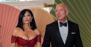 Jeff Bezos i Lauren Sanchez na kolacji w Białym Domu. Ukochana miliardera postawiła na wydekoltowaną suknię (FOTO)