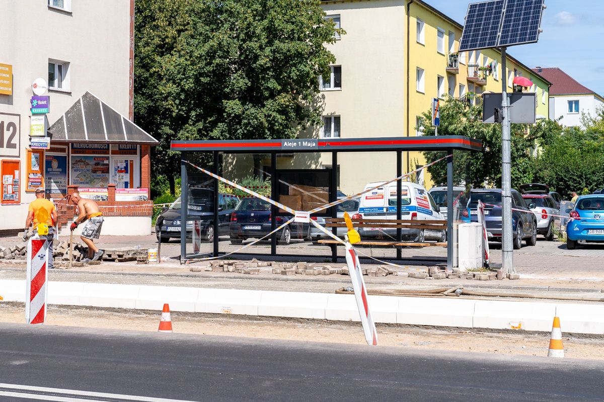 Konin: To będzie pierwszy tego typu przystanek. Powstaje na Alejach 1 Maja