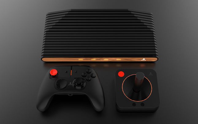 Konsola Atari VCS z kontrolerami