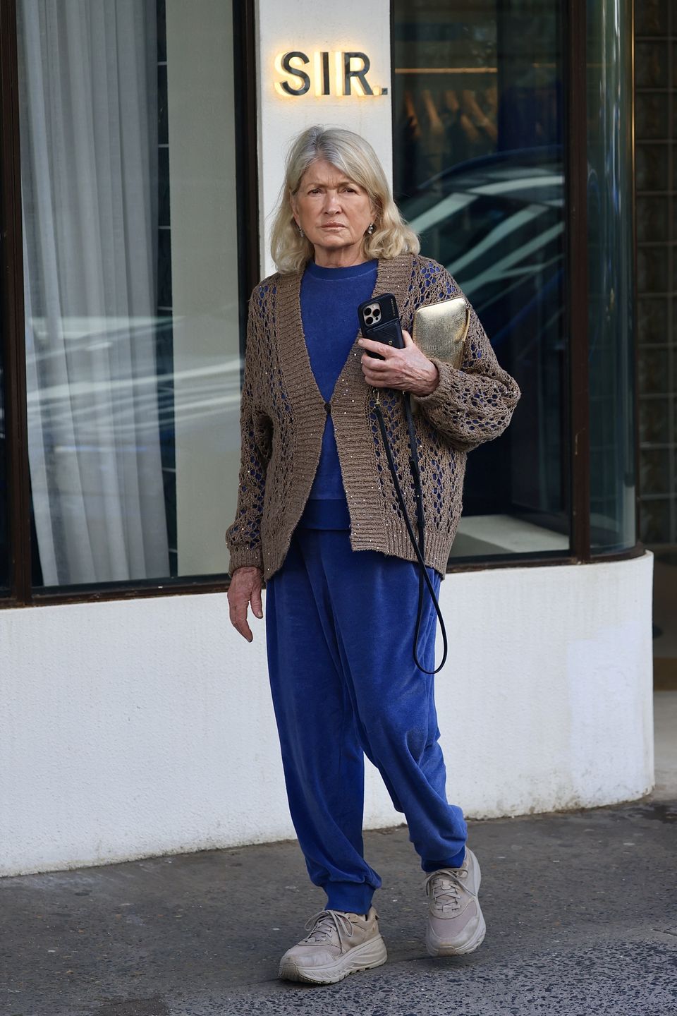 Martha Stewart na lotnisku w Australii