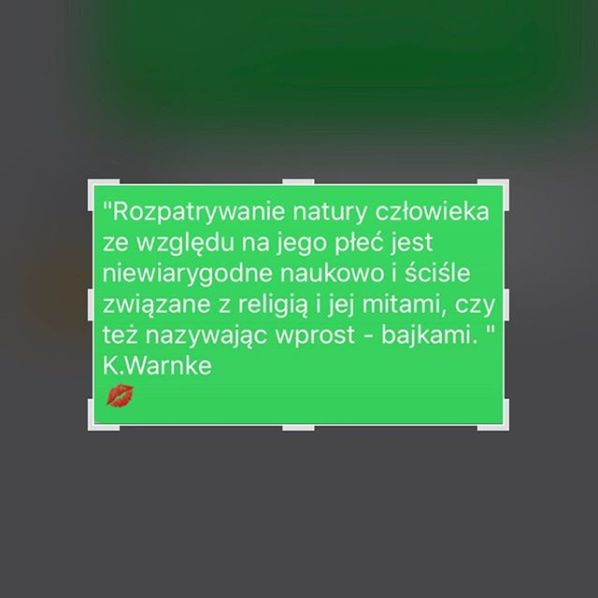 Katarzyna Warnke dzieli się przemyśleniami na temat płci