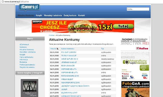 Konkursy fotograficzne - jak znaleźć je w Internecie? 2
