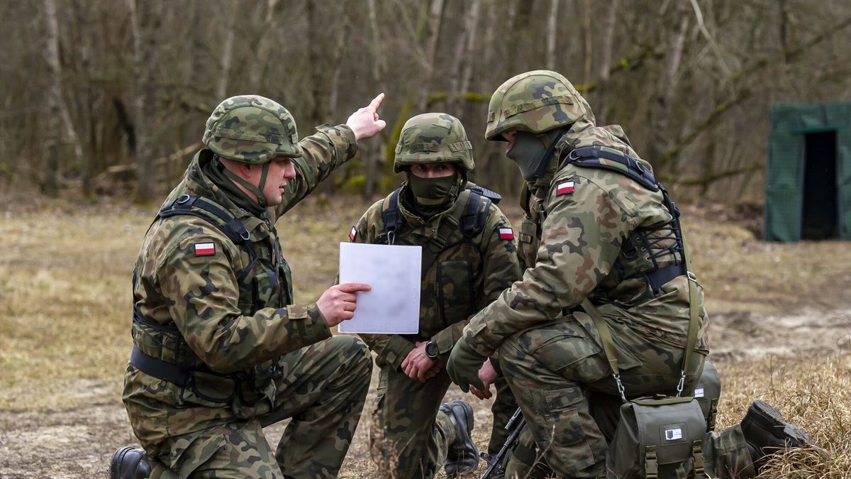 ?wiczenia ?o?nierzy rezerwy
16.03.2023 Elblag - Polaczone cwiczenia zolnierzy zawodowych, rezerwy i ochotnikow dobrowolnej sluzby zasadniczej z 16 Pulku LogistycznegoFot. Stanislaw Bielski/REPORTER
Stanislaw Bielski/REPORTER