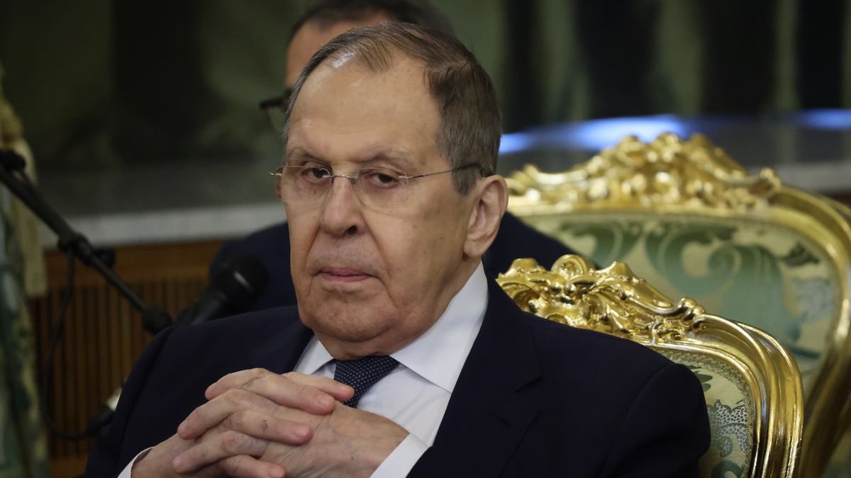 MOSCOW, RUSSIA - JULY 31 (RUSSIA OUT) Russian Foreign Minister Sergey Lavrov girmases during a Russian-Laotian talks, at the Kremlin on July 31, 2025, in Moscow, Russia. President of Laos Sisoulith is having an official visit to Russia. (Photo by Contributor/Getty Images)