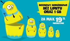 Matrioszkowe składanie się w reklamach rozmów i internetu w nju mobile (wideo)