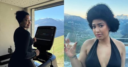 Patricia Kazadi żegna się z Alpami, pozując w bikini i włochatej czapce: "Wracam do Was z dobrze naładowaną baterią"
