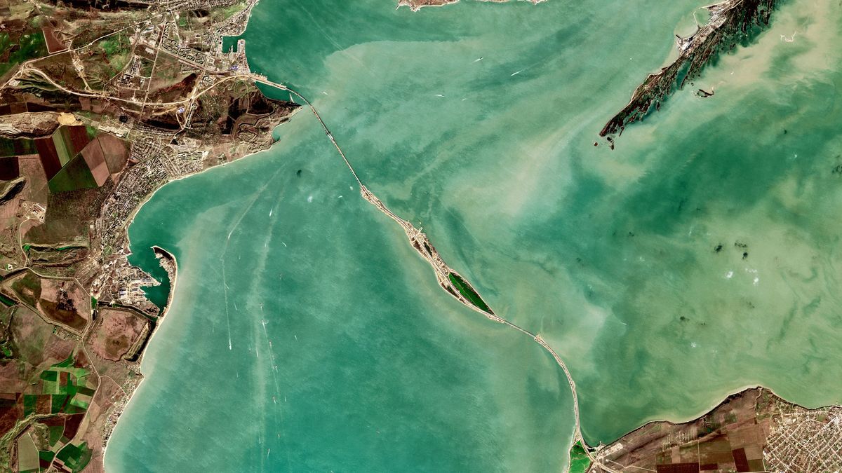 Most Krymski, zdjęcie satelitarne