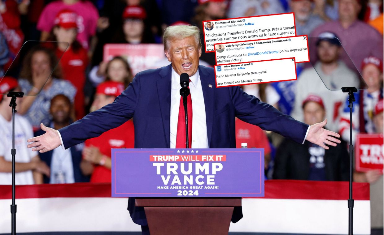 Donald Trump wygrywa. Płyną gratulacje