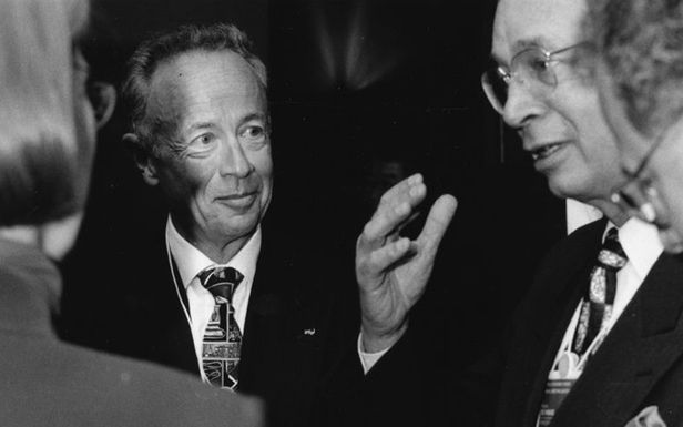 Andrew Grove po lewej (Fot. Flickr/World Economic Forum/Lic. CC by-sa)