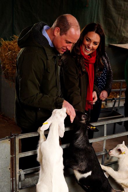 Kate i William w miejscowości Abergavenny  