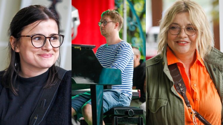 Małgorzata Ostrowska-Królikowska i  Joanna Jarmłowicz na Festiwalu im. Pawła Królikowskiego