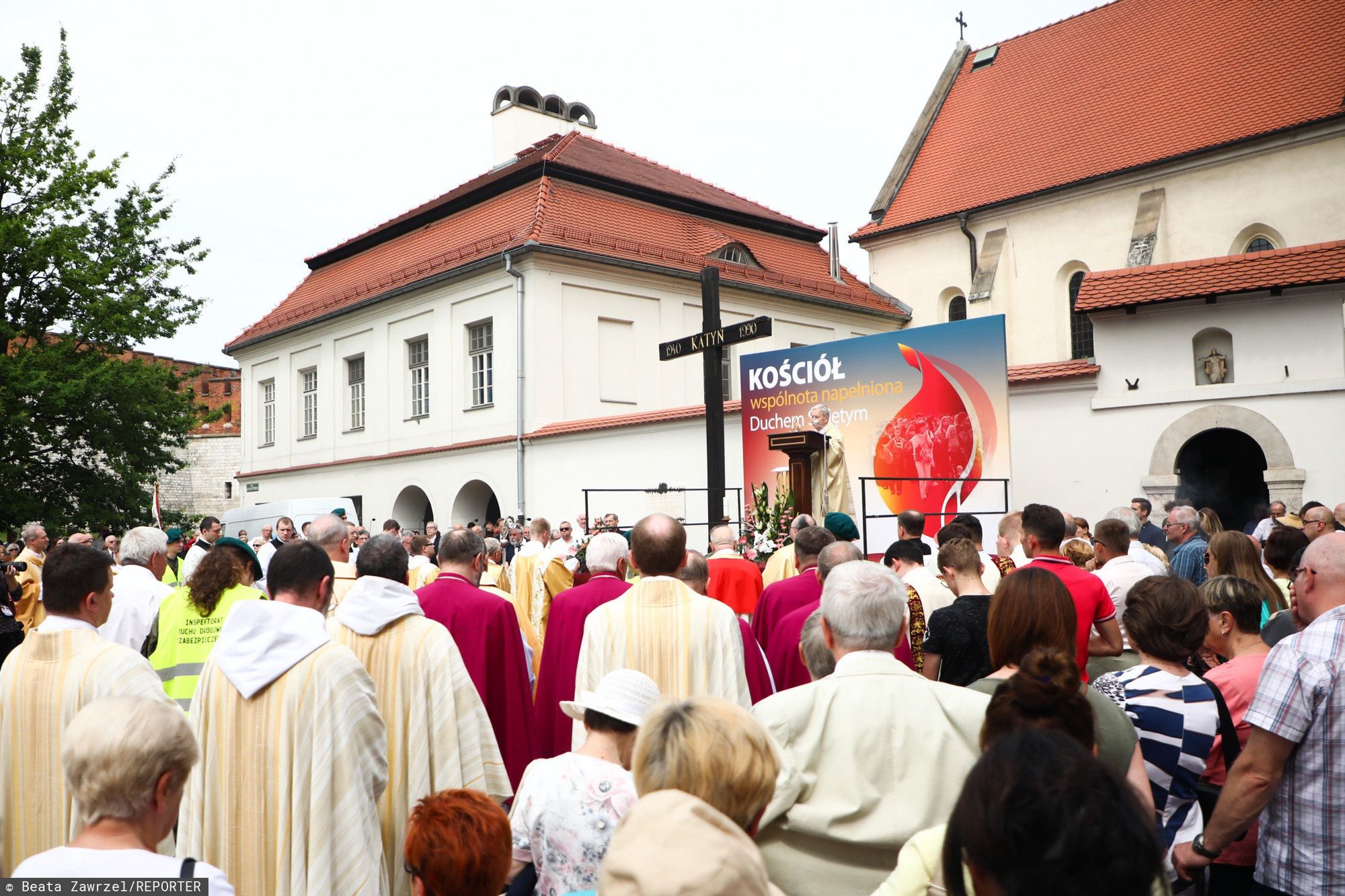 Procesja z okazji Bożego Ciała w Krakowie w 2019 roku 