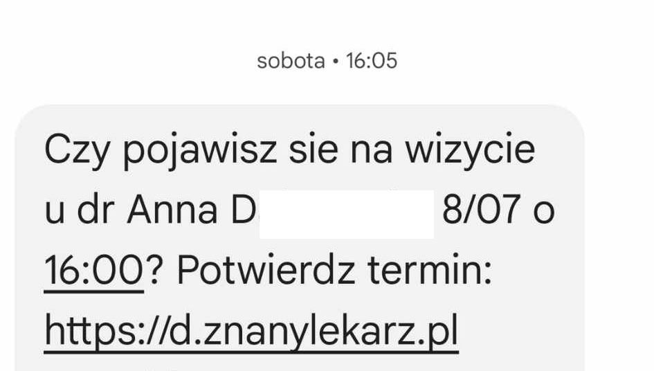 Takiego SMS-a dostaliśmy po rozmowie z Anną D.