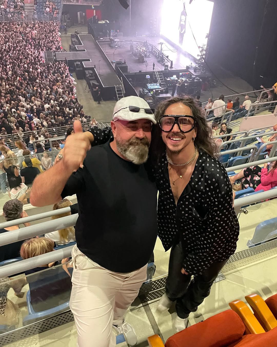 Michał Szpak z tatą